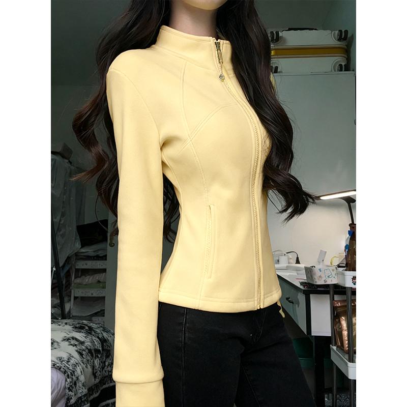 【免费试穿】修身摇粒绒外套女冬