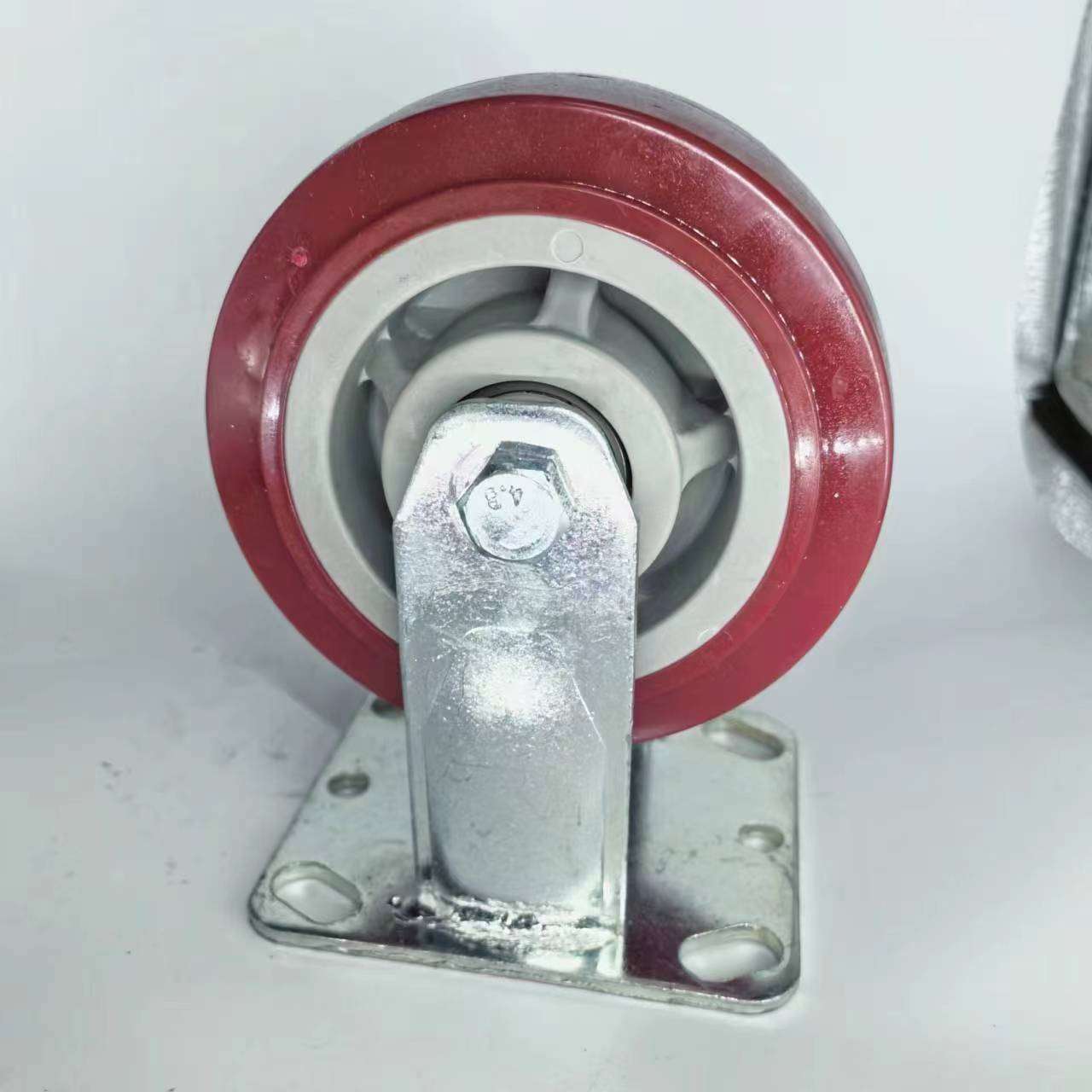 红超聚氨酯脚轮万向脚轮 重型工业平板手推车4/5/6/8寸静音脚轮
