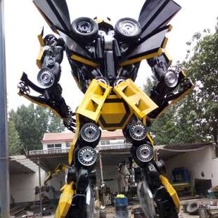 厂家直供机器人模型 销售6m高大型大黄峰变型金刚模型遥控
