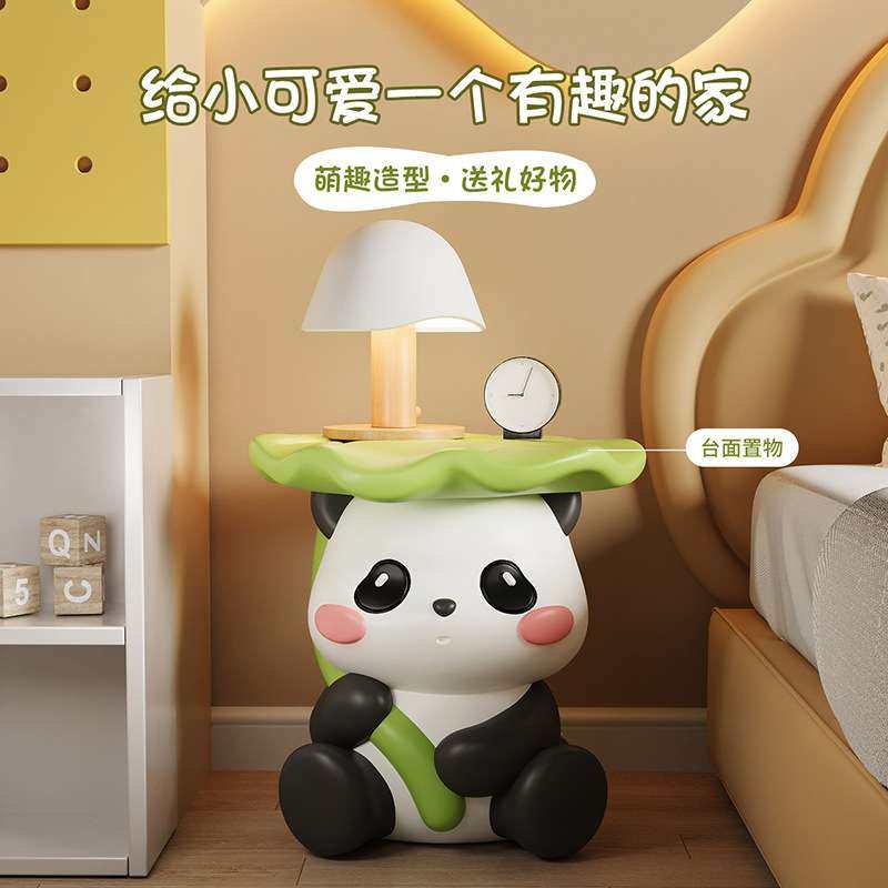 可爱创意荷叶熊猫造型客厅书房儿童房装饰床头柜摆件乔迁送礼摆件,家居饰品,落地摆件,淘宝优惠券,粉丝福利购,淘宝优惠卷