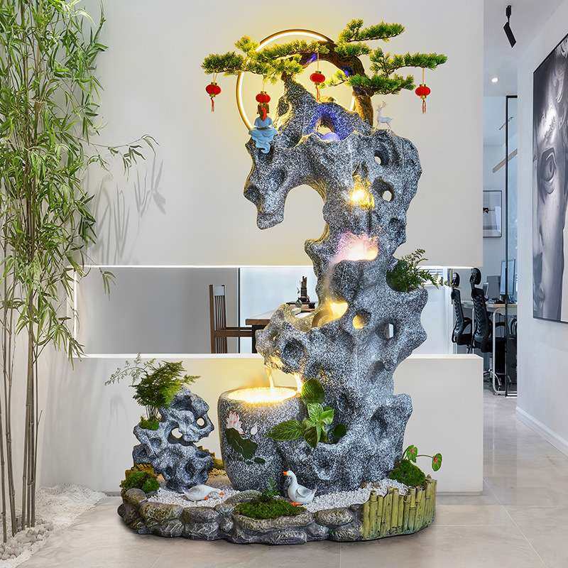 入户客厅庭院阳台花园造景布置太湖石假山水景观摆件落地流水喷泉,家居饰品,流水摆件,淘宝优惠券,粉丝福利购,淘宝优惠卷