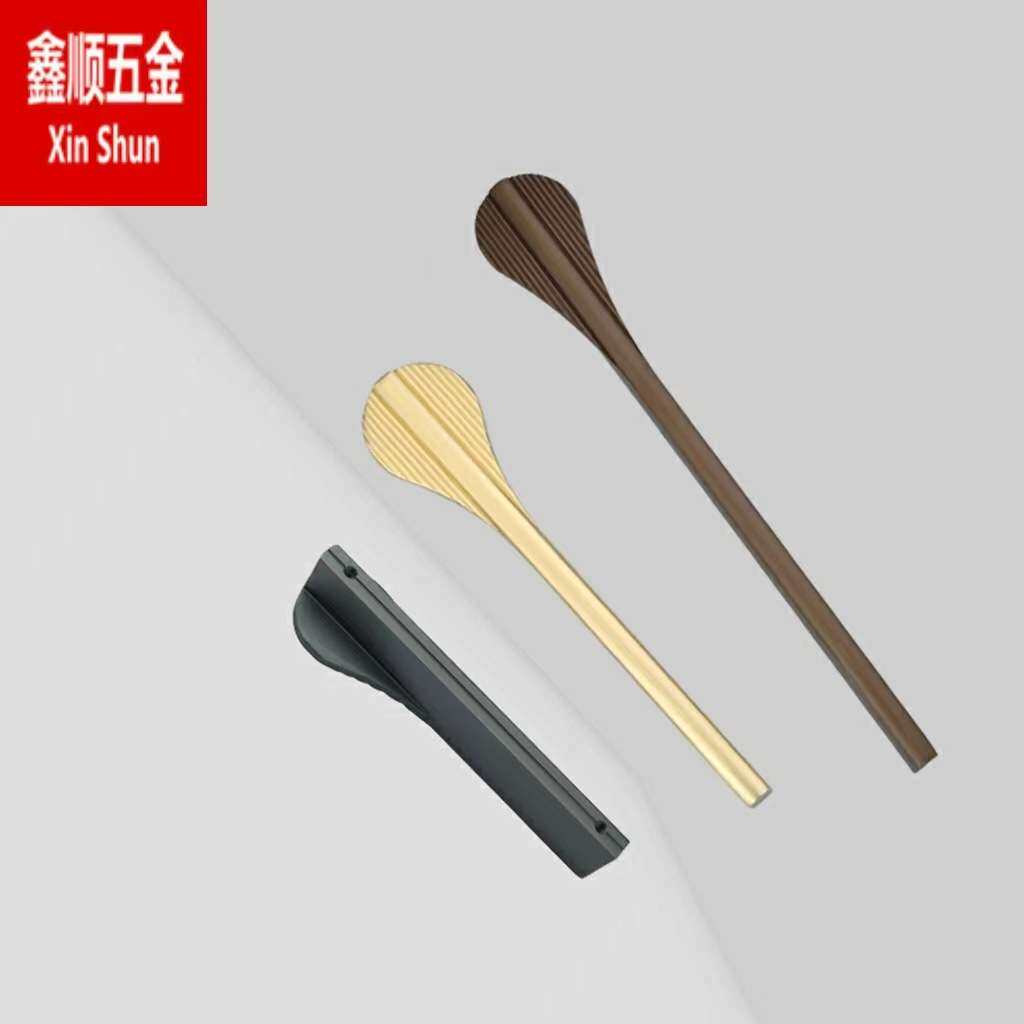 铝合金柜门拉手简约现代高档金色轻奢家具橱柜抽屉柜子衣柜门把手