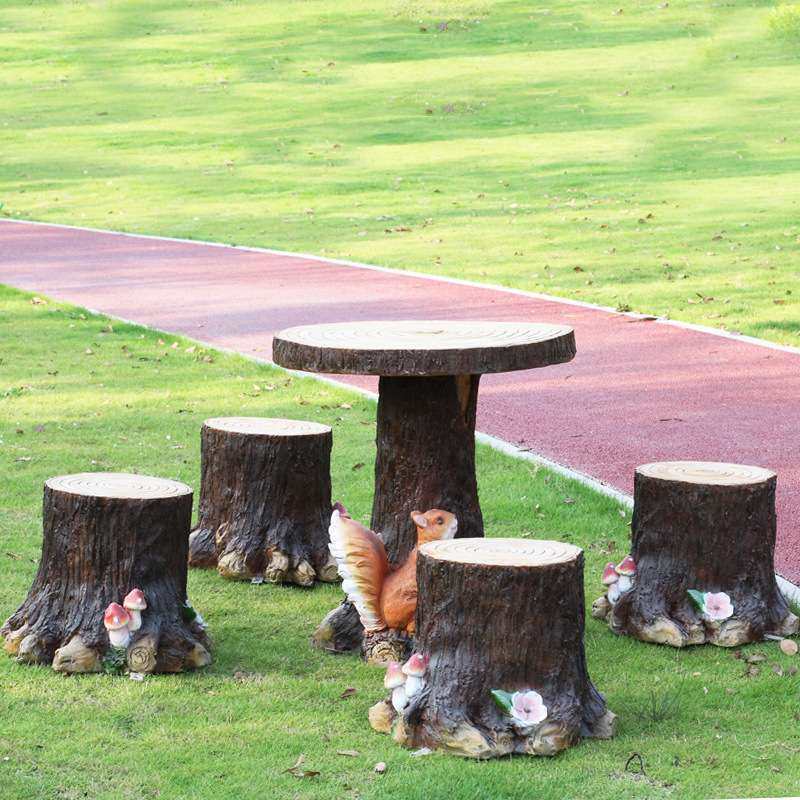 卡通蘑菇坐凳户外花园林庭院仿树桩桌椅雕塑玻璃钢仿石幼儿园摆件,家居饰品,户外/庭院摆件,淘宝优惠券,粉丝福利购,淘宝优惠卷