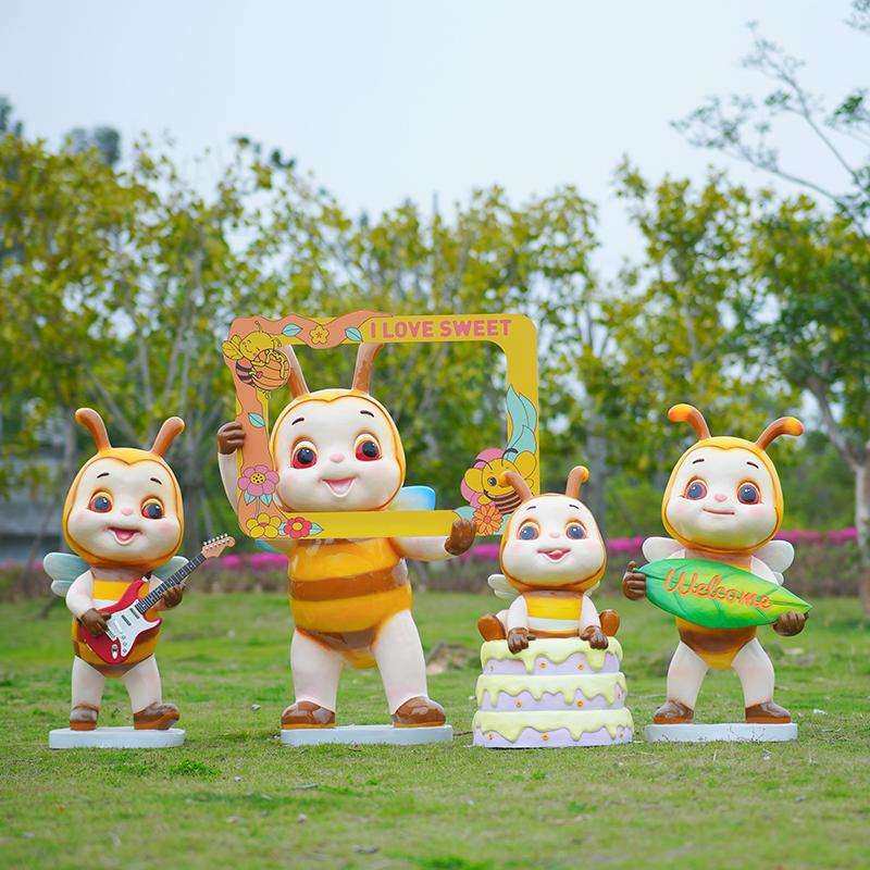 卡通蜜蜂雕塑相框玻璃钢雕塑户外景观园林花园幼儿公园打卡装饰,农机/农具/农膜,割灌机/割草机/油锯,淘宝优惠券,粉丝福利购,淘宝优惠卷