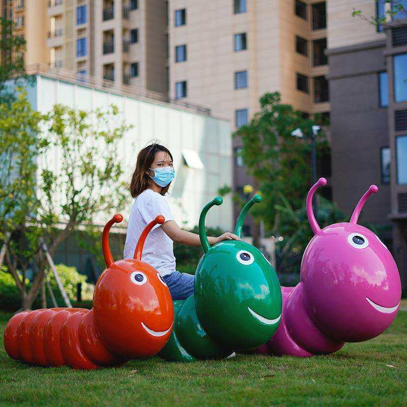 户外卡通毛毛虫摆件玻璃钢小区园林草坪地亲子游乐园装饰景观直销,农机/农具/农膜,割灌机/割草机/油锯,淘宝优惠券,粉丝福利购,淘宝优惠卷