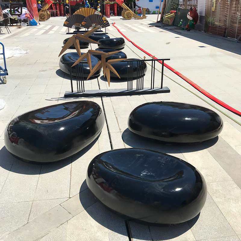 商场公园玻璃钢休息座椅创意鹅卵石凳户外装饰美陈雕塑玻璃钢座凳,农机/农具/农膜,割灌机/割草机/油锯,淘宝优惠券,粉丝福利购,淘宝优惠卷