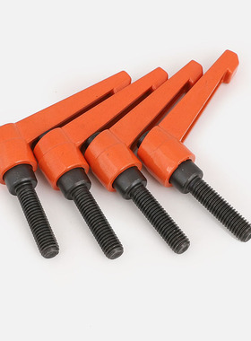 速发橘黄色可调位字定螺丝7紧型把手L型旋转锁紧扳手M5M6M801MM12