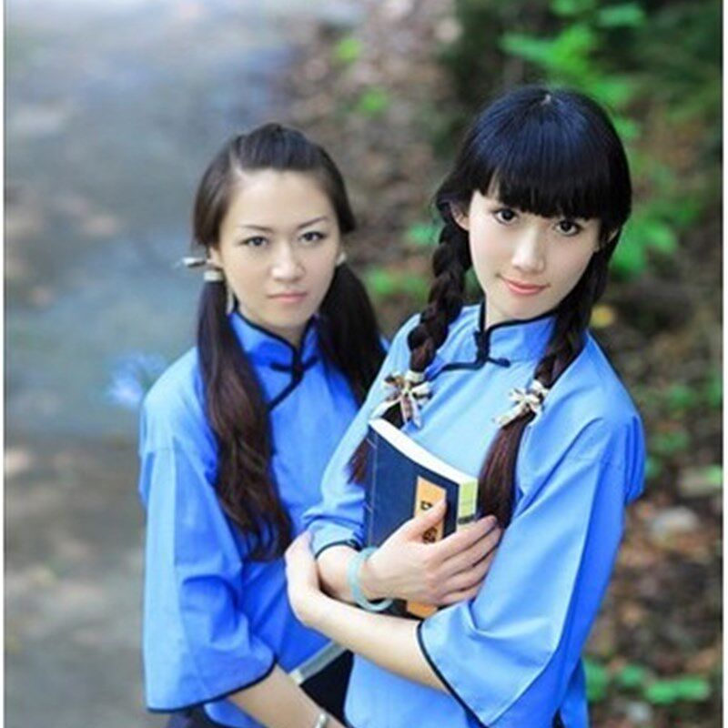 现货速发民国学生装五四青年装男中山装毕业季班服集体服装演出服