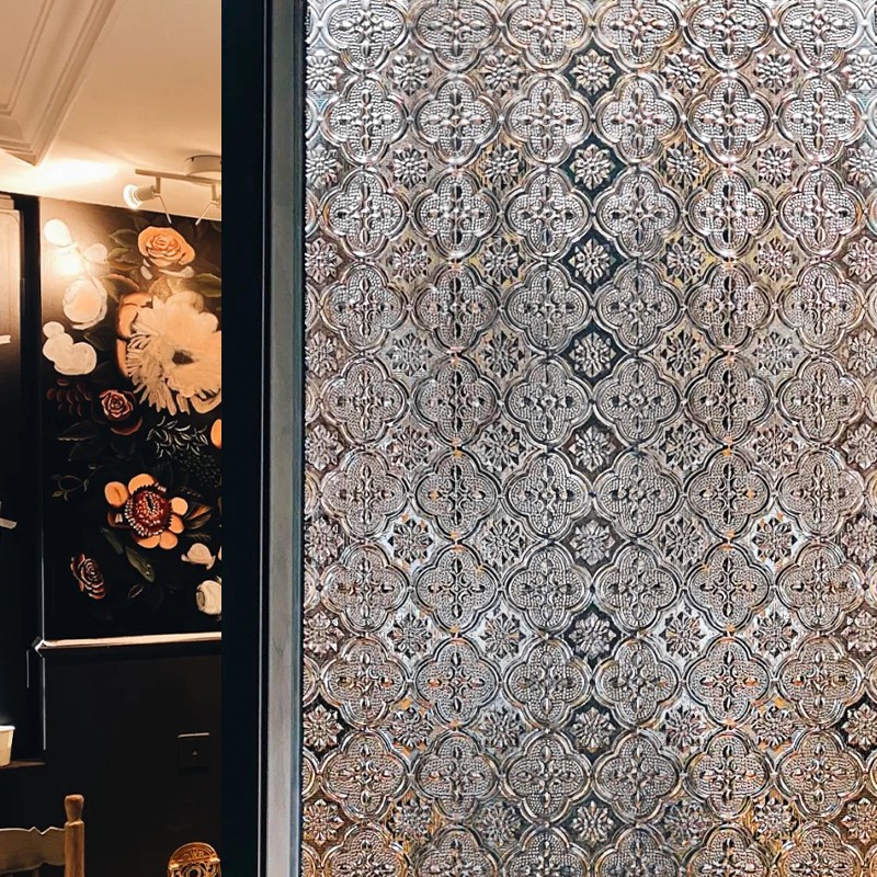 速发海棠贴复体玻璃贴纸装饰立古卫生间浴室磨砂窗户花膜防窥防走