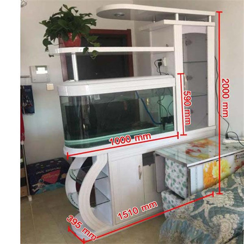 现货速发头鱼缸客厅家用玄关带酒柜屏风隔断柜入户门装饰柜双面鞋