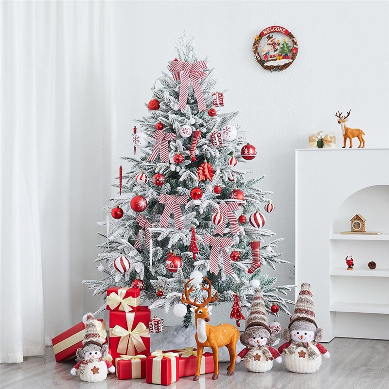 速发2E25新款加密落雪店诞树P0混合自动树商场酒圣场景装饰布置树