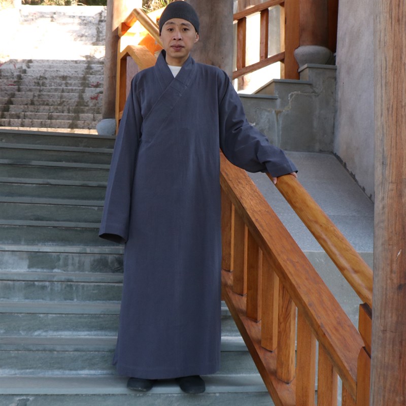 速发棉麻僧服长褂四季长款尚人大褂僧麻僧袍男款和亚服出家长衫僧