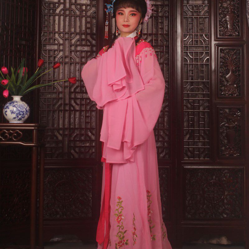 速发戏剧戏曲古装小姐衣越剧黄连戏古装戏小旦花旦戏服梅身套装1