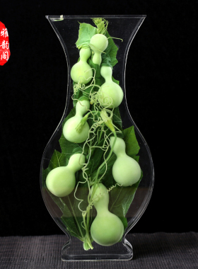 现货速发小葫芦客厅工艺装饰礼品大号镇宅保鲜绿色水葫芦摆件