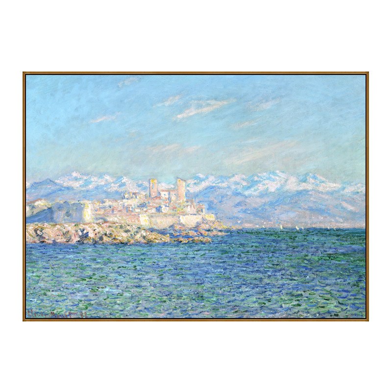 现货速发莫奈大海油画客厅沙发背景装饰画卧室挂画简欧风景壁画无