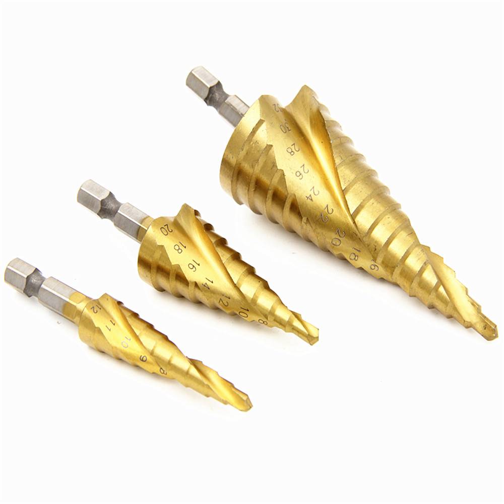 速发木工打孔旋开孔器套装多功能4-20阶梯钻头角-12螺器五金工具