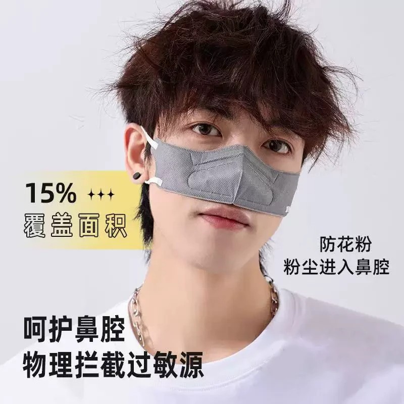 鼻罩过敏性鼻炎专用喷雾防尘口罩鼻用空气过滤器防花粉猪鼻子蒿草图片
