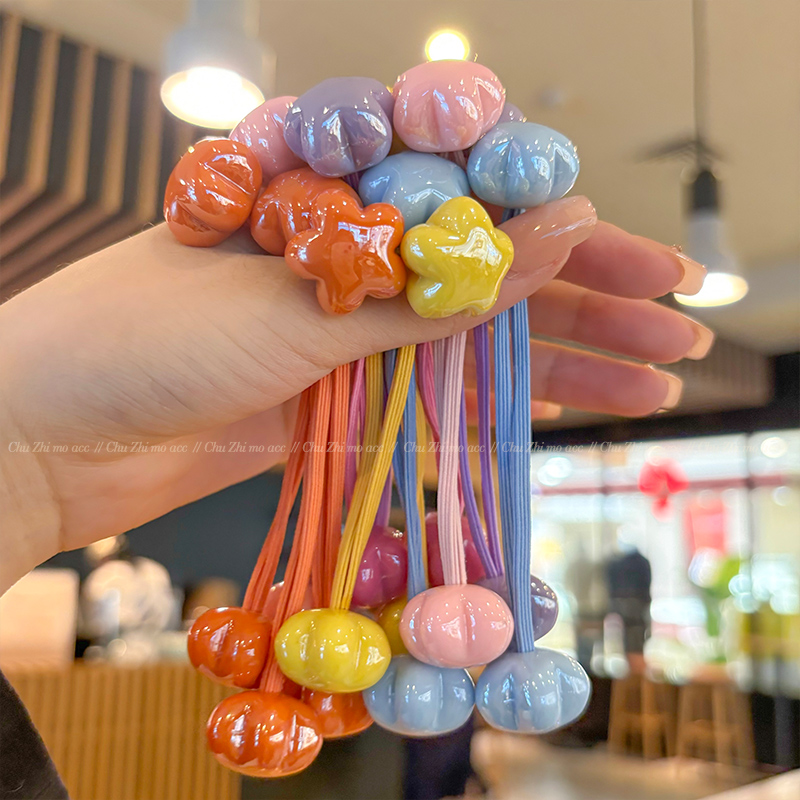 发绳可爱高弹力丸子头公主头饰