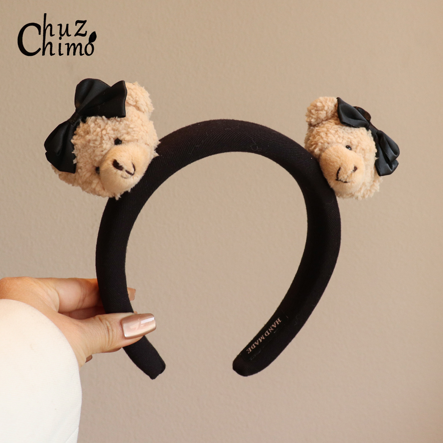 可爱小熊毛绒发箍卡通造型