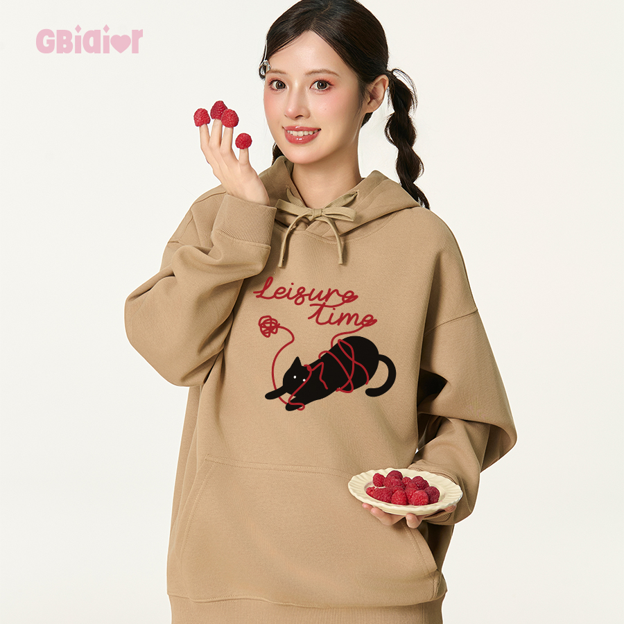Gbiaior学院风连帽卫衣