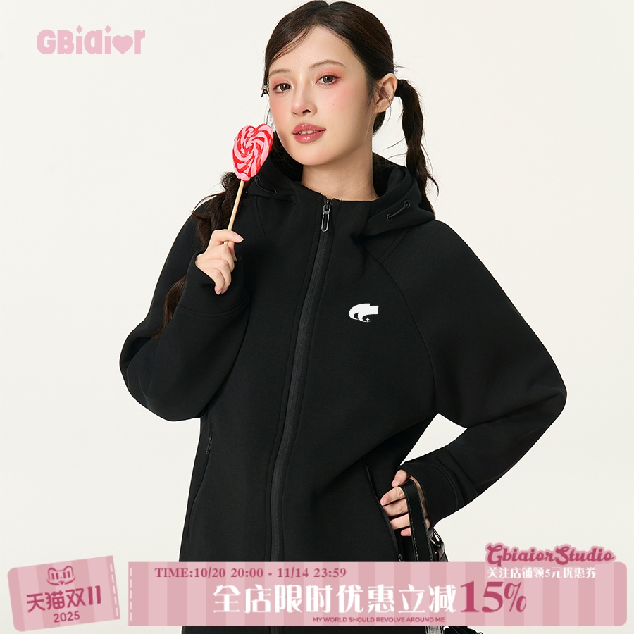 Gbiaior休闲立领连帽外套