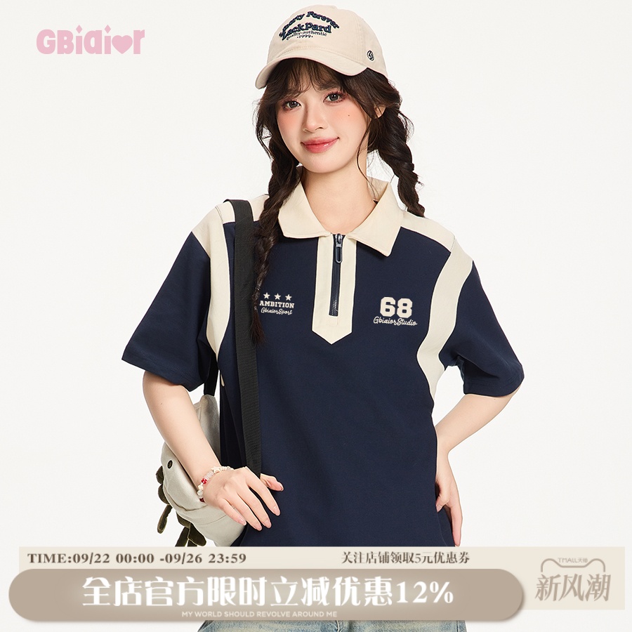 Gbiaior美式复古POLO短袖