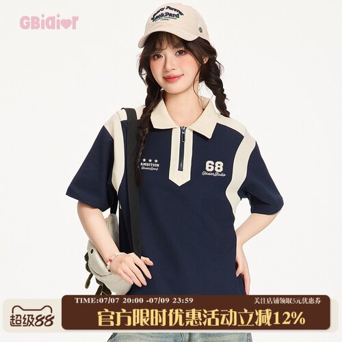 Gbiaior美式复古POLO短袖