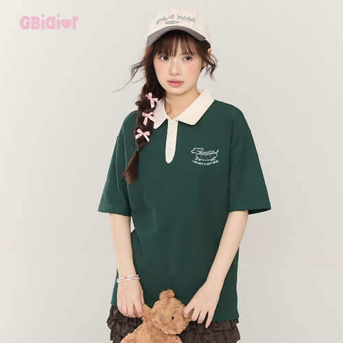 Gbiaior240G拉链poloT恤