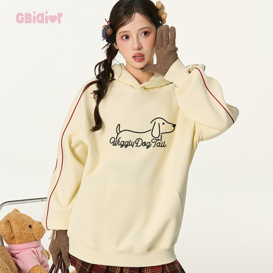 Gbiaior休闲撞色连帽卫衣