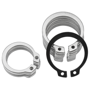 速发04不锈钢卡簧5全轴用挡圈6大锰轴承弹簧卡扣内卡隔圈止动环GB