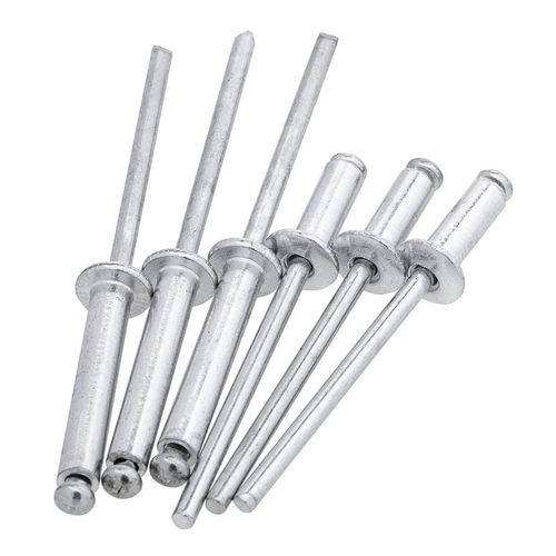 速发铝制拉钉抽芯 开口型平圆头抽芯铆钉拉铆钉钢半 铝抽心04不锈