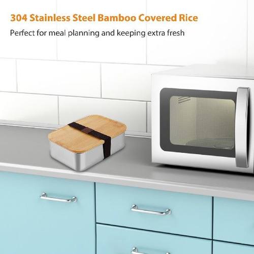 304 Stainless Steel Lunch Box Reusable 550850ml