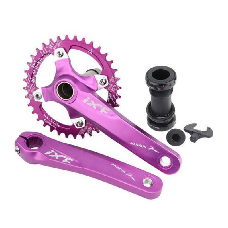 IXF登山车中空一体牙盘曲柄正负齿单盘9/10/11速齿盘32/36/38