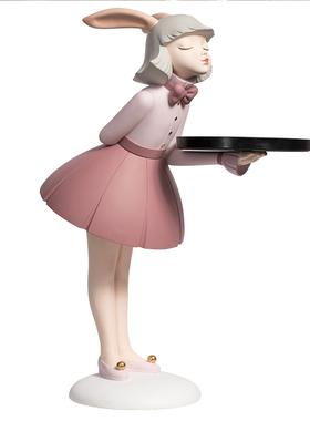好货兔宝女孩客厅大型落地摆件家居饰品电视柜沙发边轻奢乔迁新居