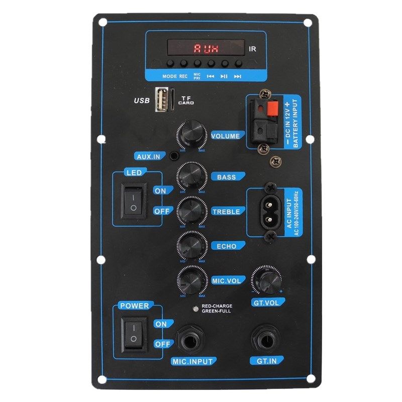 10寸12寸音箱大功率功放板户外广场舞蓝牙拉杆音箱主板12V锂电