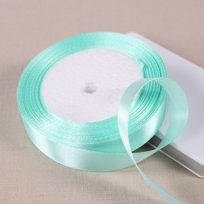 极速Pretty 6/10/15/20/25/40/50mm 25Yards Aqua Green Silk Sat