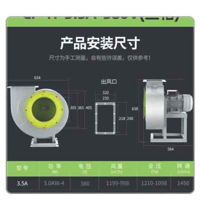 新品风机离心风机烟v包邮式工业220多38引风机厨房排0v强力音翼