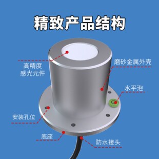 光电式太阳总辐射传感器光辐照度反散射检测仪气象室外监测变送器