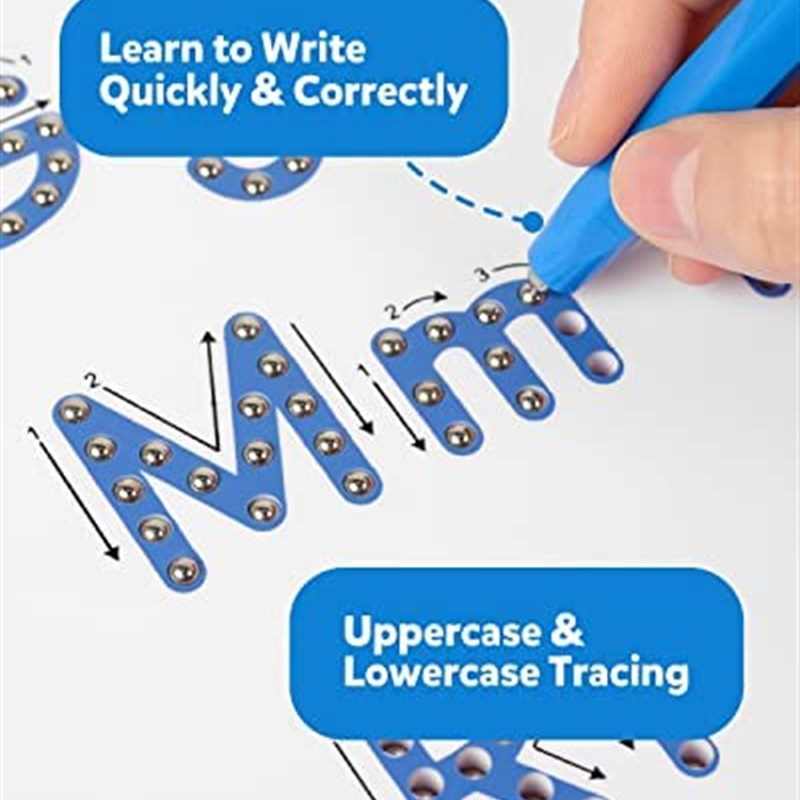 Coogam Magnetic Letters Practicing Board  Magnets Tracing AB