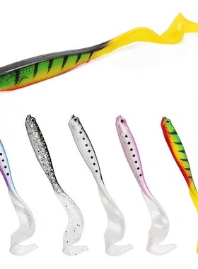 4pcs Jigging Wobblers Fishing Lure 11.5cm 6.1g shad T-tail s