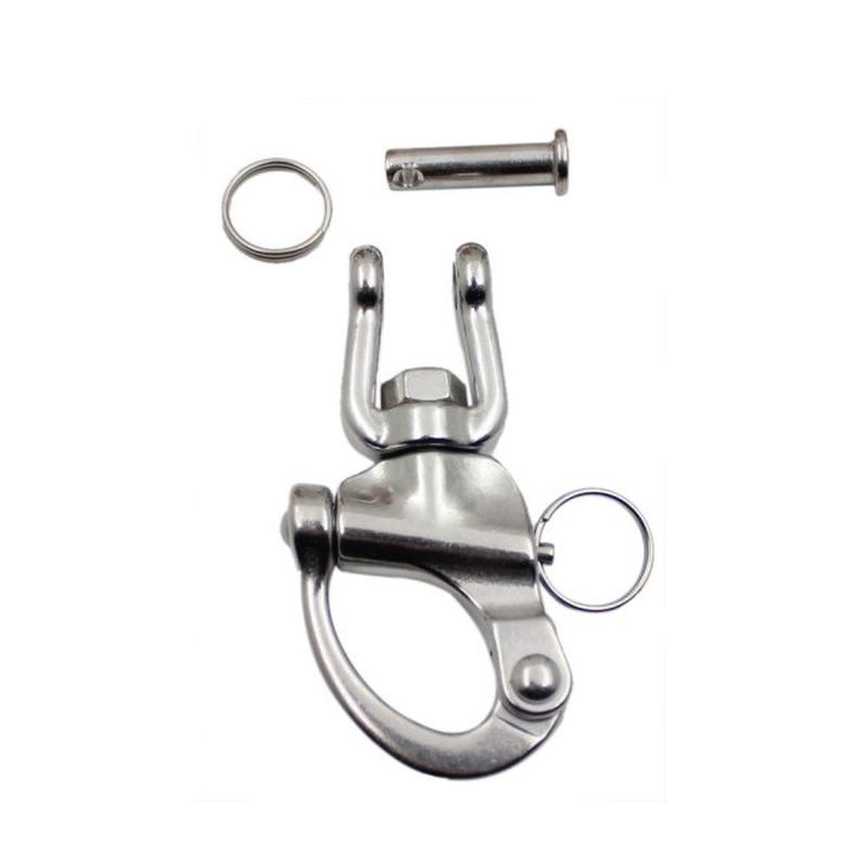 1PC Snap Swivel 304 Stainless Steel Shackle with Ring Marine