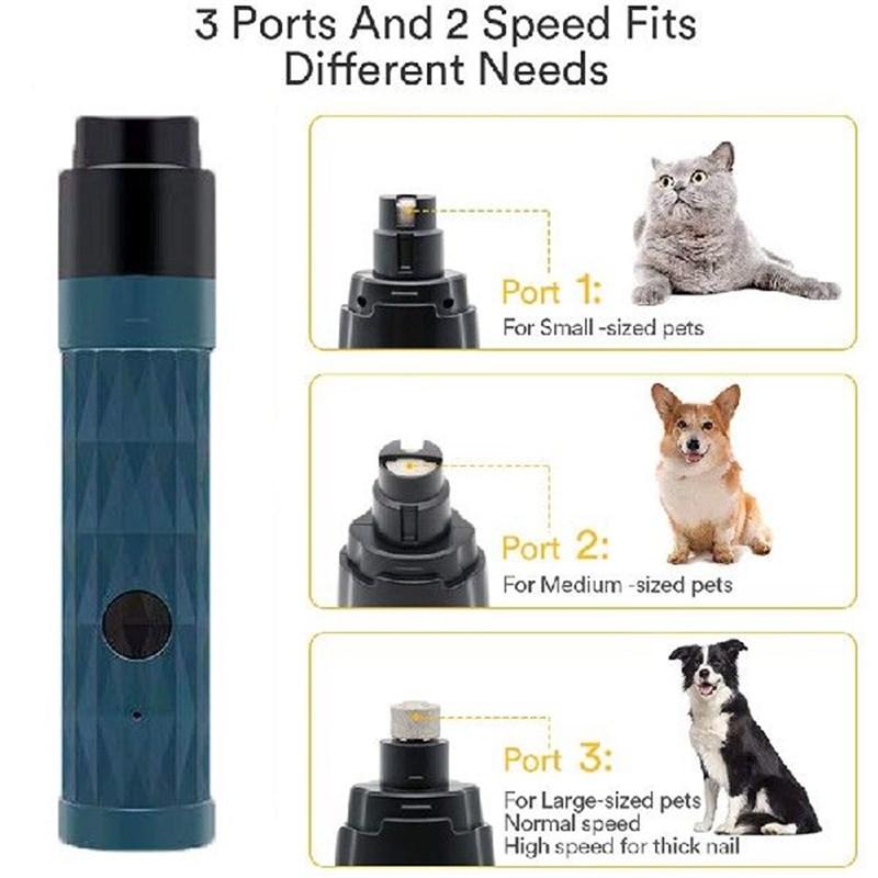 New Electric Dog Nail Clippers Pet Claws Cutter Grinders