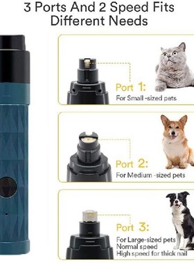 New Electric Dog Nail Clippers Pet Claws Cutter Grinders