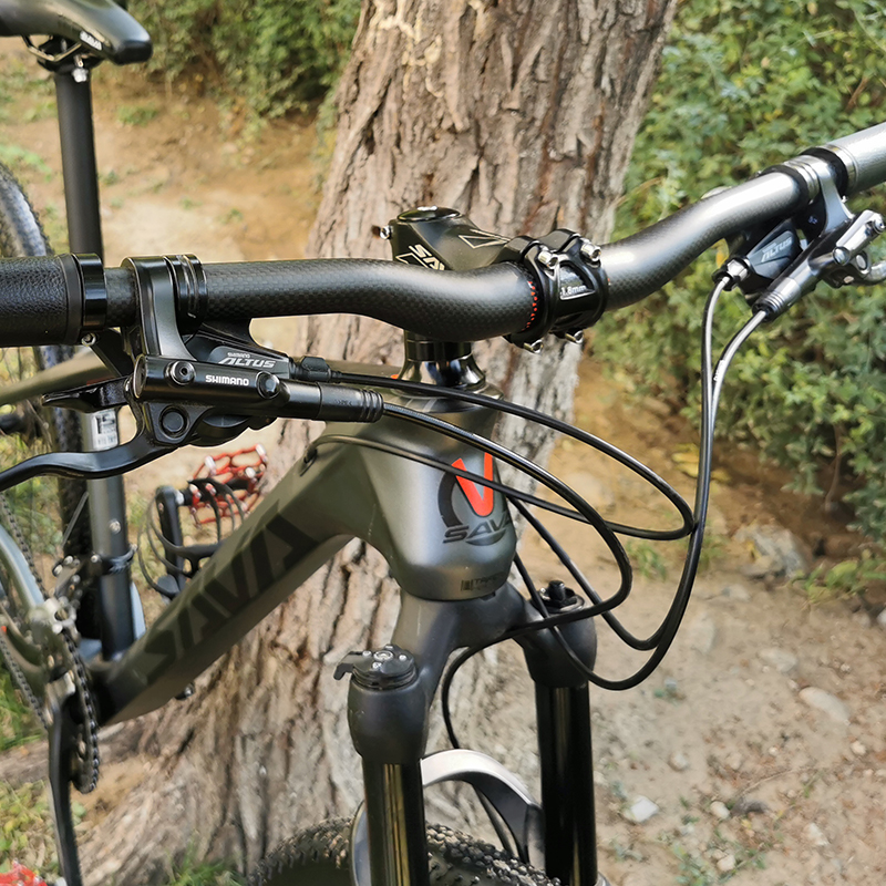 全碳纤维登山车自行车坐管坐杆座管超轻车把一字把小燕把把横直把