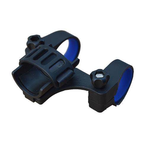 手电筒支架夹子自行车灯架登山车前灯强光中心固定座快拆夜骑装备