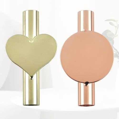 2023新款金属插花器客厅壁饰挂件免打孔插花器北欧风心形墙壁插花