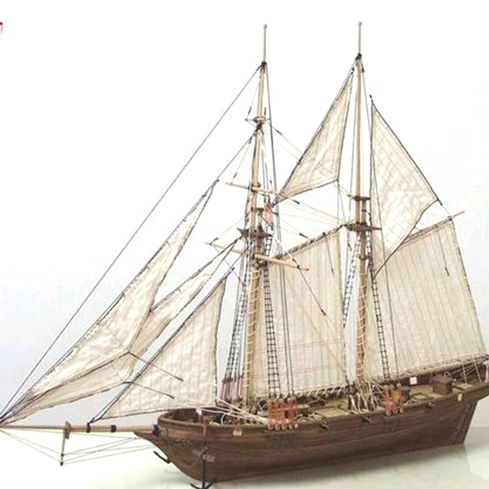 新品1 Set Assembling Building Kits Ship Model Wooden Sailboa