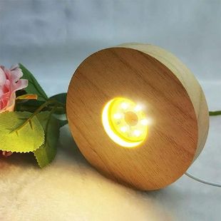 Stand Wide Application Oak Wood Display Solid Lamp Figure