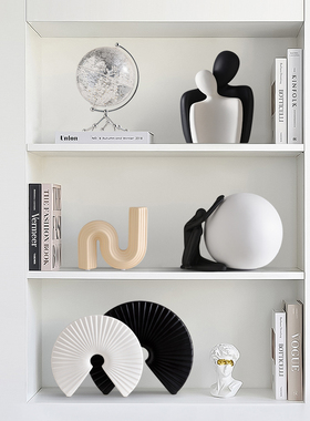 创意抽象艺术人物雕塑摆件现代办公室客厅电视柜书柜酒柜软装饰品