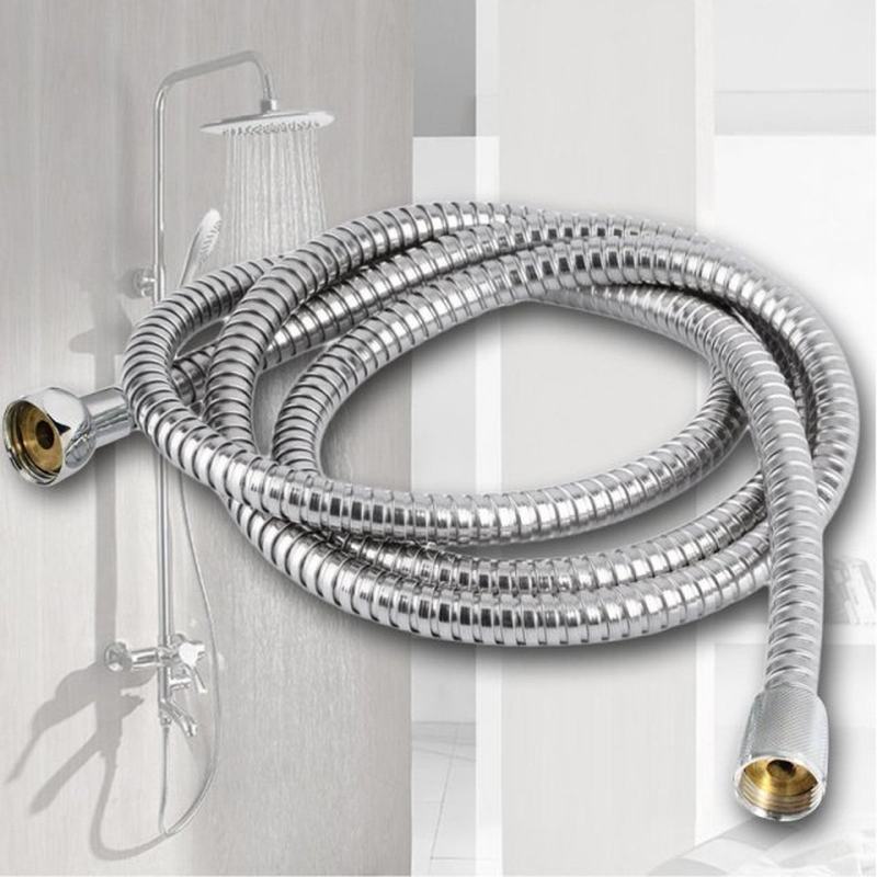 1.5M Stainless Steel Flexible Bathroom Bath Shower Head Hose
